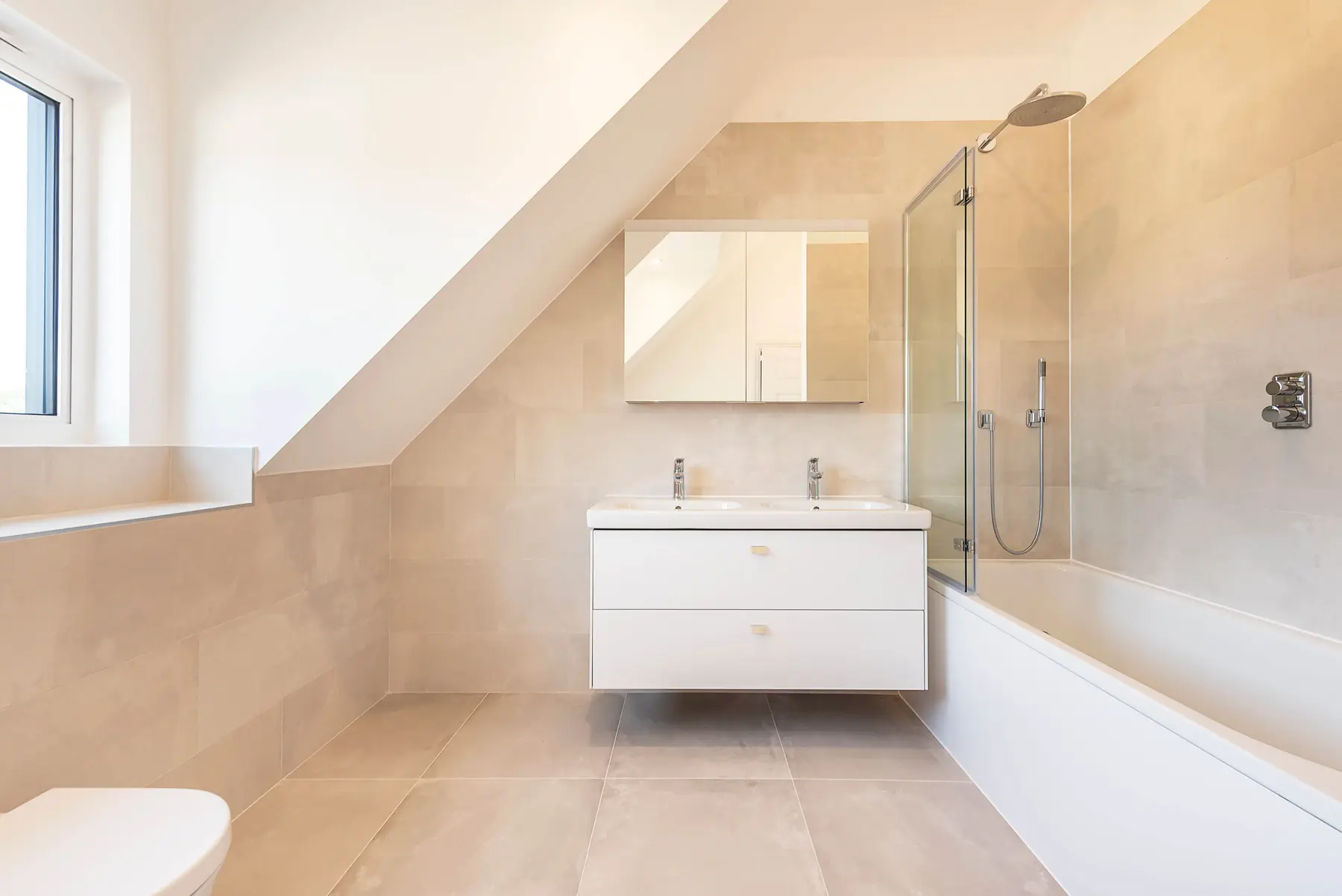 Bathroom overview in new build home - Chalfont St Giles HP8 subcontracting package