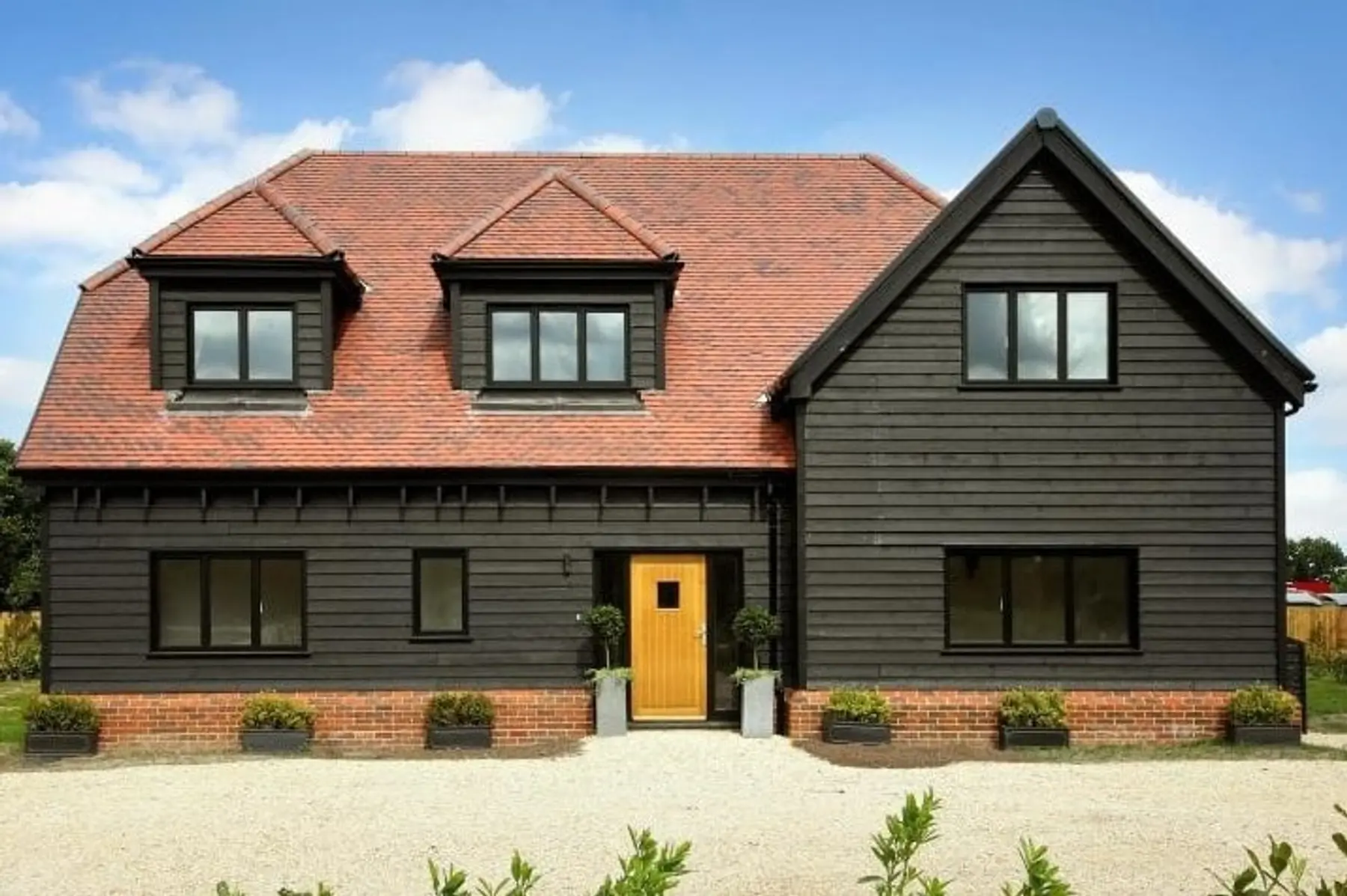 External shiplap cladding installed on new build homes - Chalfont St Giles HP8