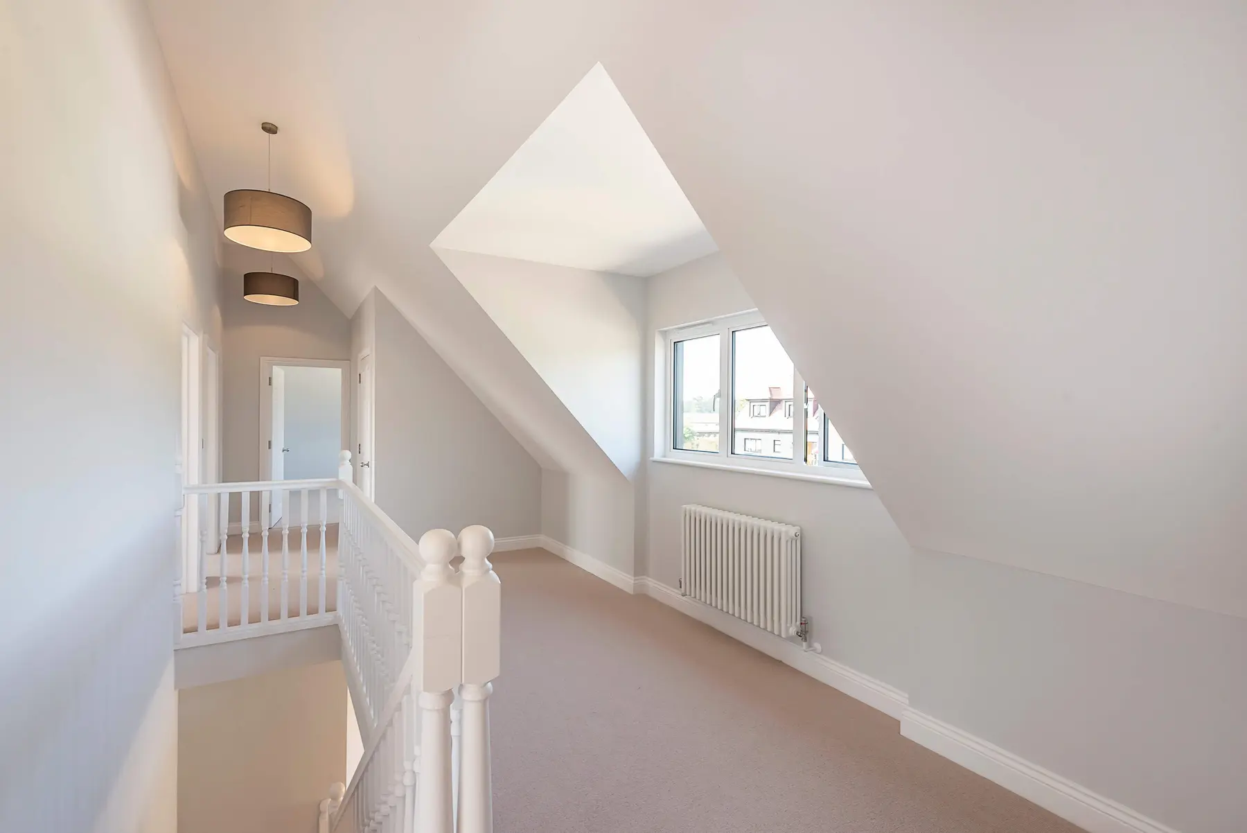 Hallway and staircase in completed new build - Chalfont St Giles HP8 carpentry package