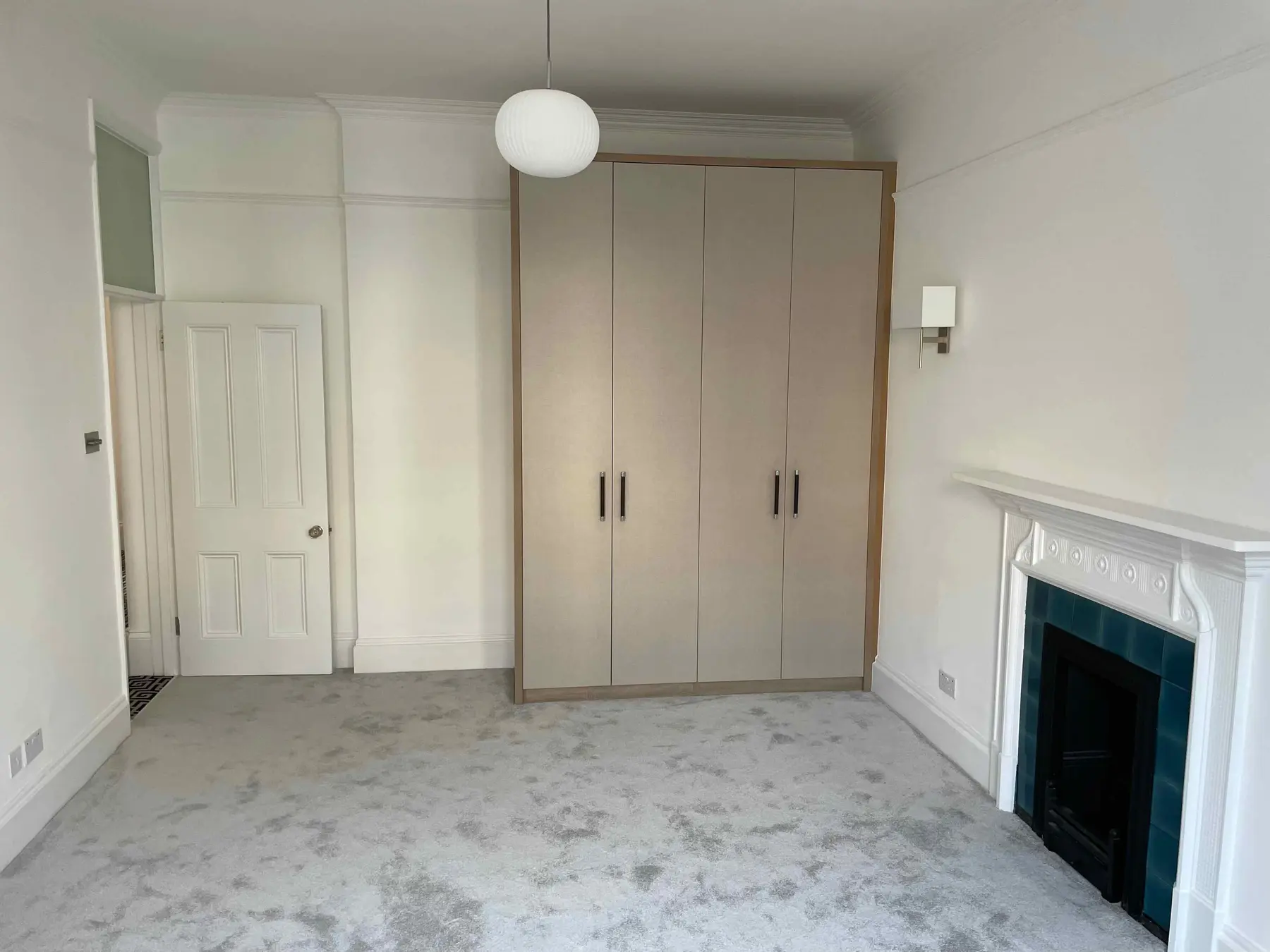 Bedroom 4 after refurbishment - Westminster London SW1P Victorian mansion block